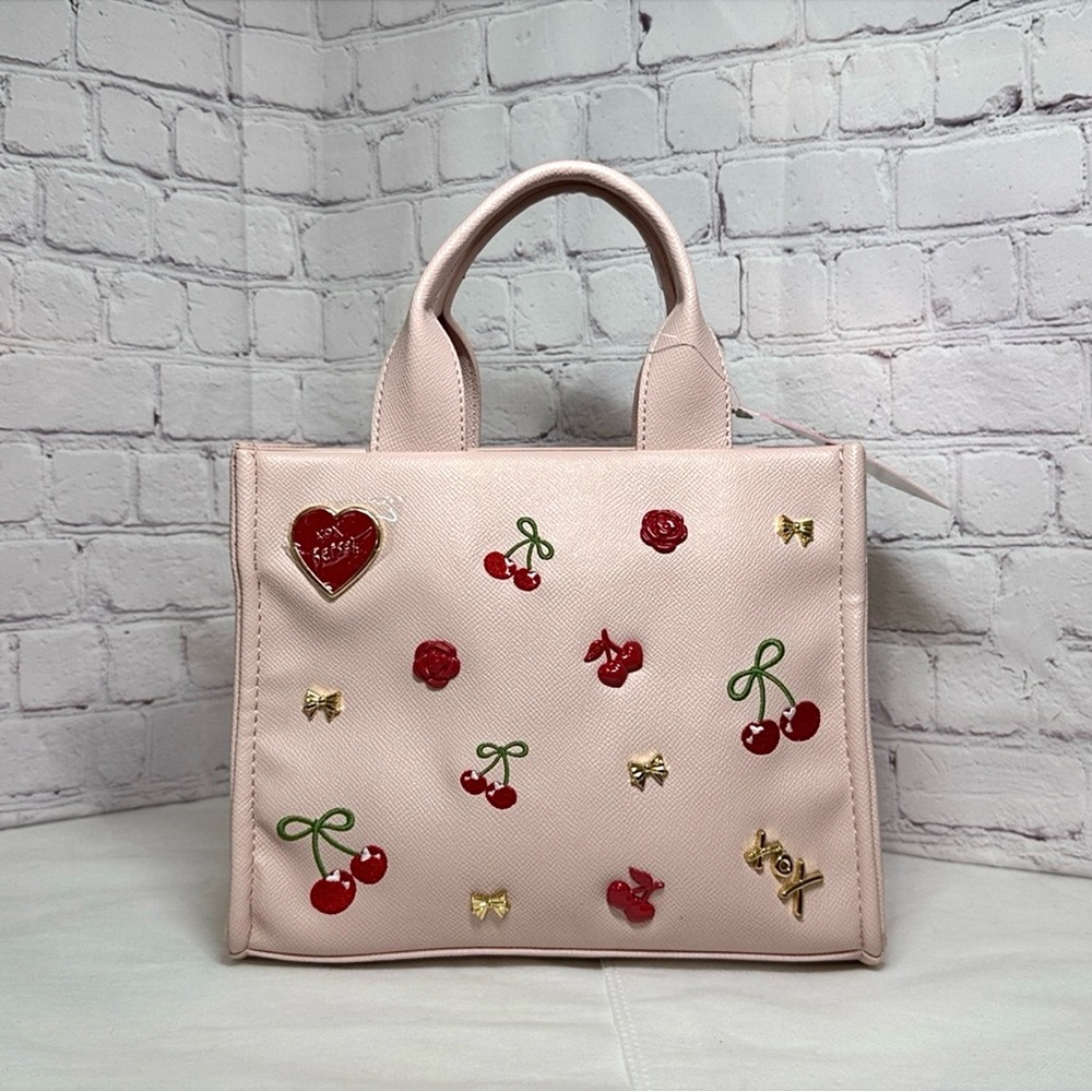 NWT Betsey Johnson Xonora 3-Way Studded Satchel Tote Bag - Picture 2 of 14